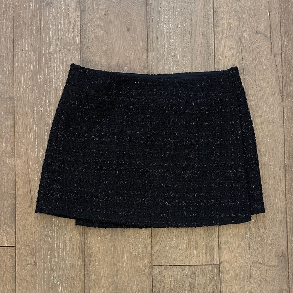 Hill House Tatiana Black Tweed Skirt